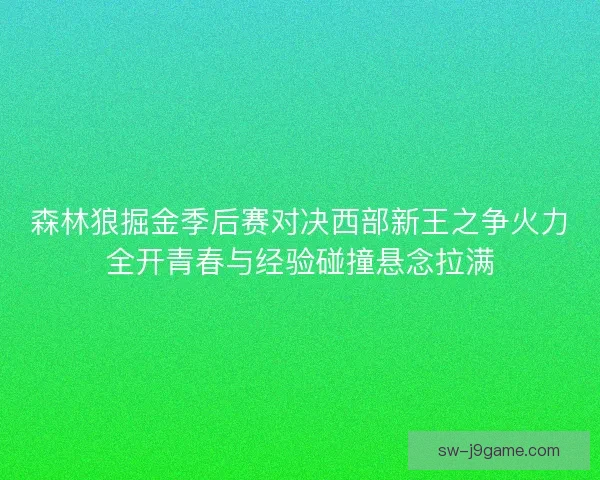 森林狼掘金季后赛对决西部新王之争火力全开青春与经验碰撞悬念拉满